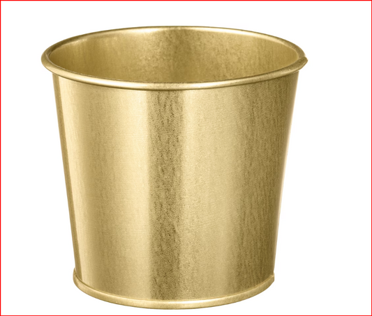 3 Plant Pot, gold-colour, 9 cm