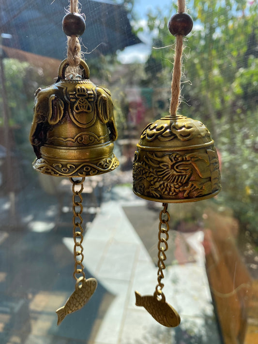 Traditional Dragon Wind Chime Bell (set of 2)